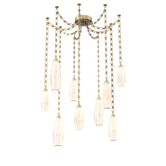 Aalto Multi Light Pendant Multi Port Canopy Gilded Brass (1289|SNB0049-09-GB-RA-CH3-L1)