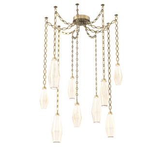 Aalto Round 9pc Swag Multi-Pendant Chain (1289|SNB0049-09-GB-RA-CH2-L1)