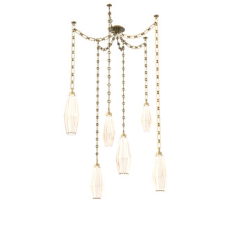 Aalto Multi Light Pendant Multi Port Canopy Gilded Brass (1289|SNB0049-06-GB-RA-CH3-L3)