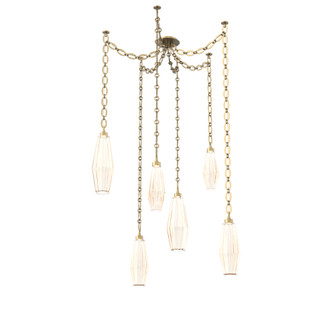 Aalto Multi Light Pendant Multi Port Canopy Gilded Brass (1289|SNB0049-06-GB-RA-CH2-L3)
