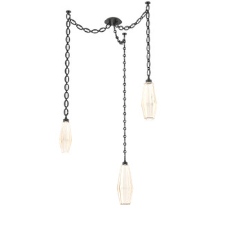 Aalto Round 3pc Swag Multi-Pendant Chain (1289|SNB0049-03-MB-RA-CH2-L3)