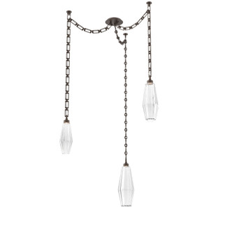 Aalto Multi Light Pendant Multi Port Canopy Flat Bronze (1289|SNB0049-03-FB-RC-CH3-L3)