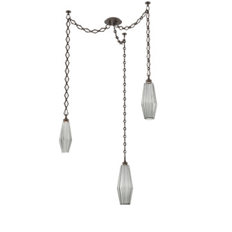 Aalto Multi Light Pendant Multi Port Canopy Flat Bronze (1289|SNB0049-03-FB-RS-CH1-L1)