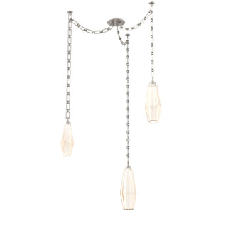 Aalto Round 3pc Swag Multi-Pendant Chain (1289|SNB0049-03-BS-RA-CH3-L1)
