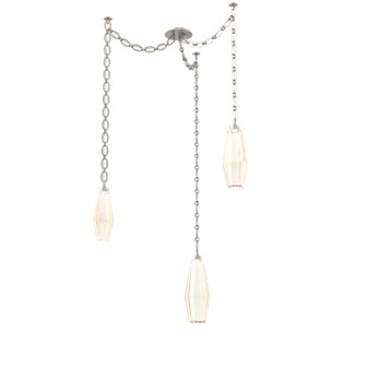 Aalto Multi Light Pendant Multi Port Canopy Beige Silver (1289|SNB0049-03-BS-RA-CH2-L3)
