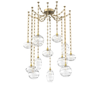 Misto Round 12pc Swag Multi-Pendant Chain (1289|SNB0048-12-GB-OC-CH3-E2)