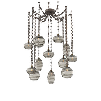 Misto Multi Light Pendant Multi Port Canopy Flat Bronze (1289|SNB0048-12-FB-OS-CH2-E2)