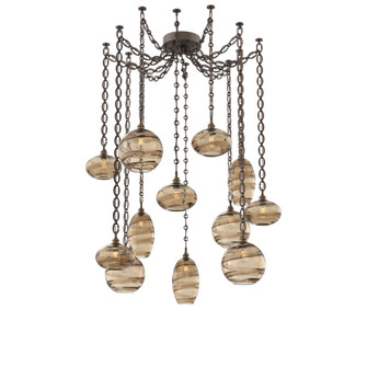 Misto Multi Light Pendant Multi Port Canopy Flat Bronze (1289|SNB0048-12-FB-OB-CH2-E2)