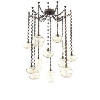 Misto Multi Light Pendant Multi Port Canopy Flat Bronze (1289|SNB0048-12-FB-OA-CH2-E2)