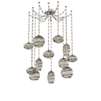 Misto Multi Light Pendant Multi Port Canopy Beige Silver (1289|SNB0048-12-BS-OS-CH3-E2)