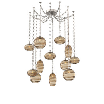 Misto Round 12pc Swag Multi-Pendant Chain (1289|SNB0048-12-BS-OB-CH1-E2)