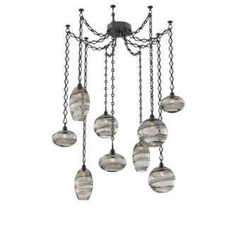Misto Round 9pc Swag Multi-Pendant Chain (1289|SNB0048-09-MB-OS-CH1-E2)
