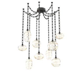 Misto Round 9pc Swag Multi-Pendant Chain (1289|SNB0048-09-MB-OA-CH3-E2)