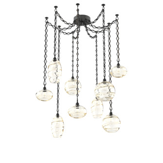 Misto Round 9pc Swag Multi-Pendant Chain (1289|SNB0048-09-MB-OA-CH1-E2)
