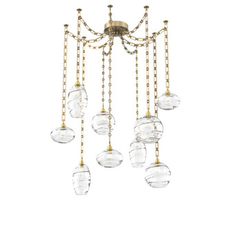 Misto Round 9pc Swag Multi-Pendant Chain (1289|SNB0048-09-GB-OC-CH3-E2)