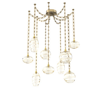 Misto Round 9pc Swag Multi-Pendant Chain (1289|SNB0048-09-GB-OA-CH3-E2)