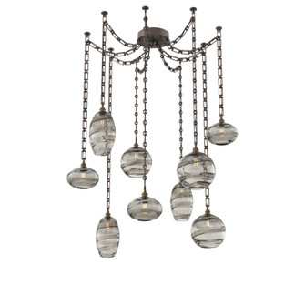 Misto Round 9pc Swag Multi-Pendant Chain (1289|SNB0048-09-FB-OS-CH3-E2)