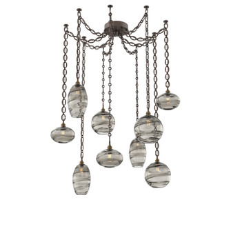 Misto Round 9pc Swag Multi-Pendant Chain (1289|SNB0048-09-FB-OS-CH2-E2)