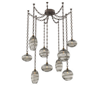 Misto Multi Light Pendant Multi Port Canopy Flat Bronze (1289|SNB0048-09-FB-OS-CH1-E2)