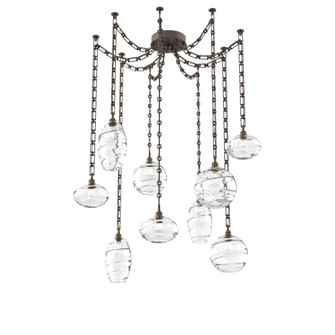 Misto Multi Light Pendant Multi Port Canopy Flat Bronze (1289|SNB0048-09-FB-OC-CH3-E2)