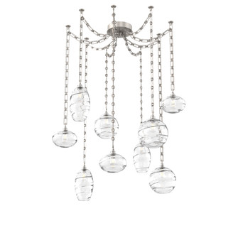 Misto Multi Light Pendant Multi Port Canopy Beige Silver (1289|SNB0048-09-BS-OC-CH3-E2)