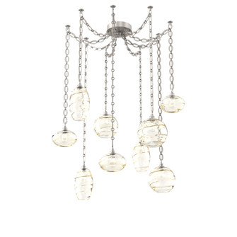 Misto Multi Light Pendant Multi Port Canopy Beige Silver (1289|SNB0048-09-BS-OA-CH2-E2)