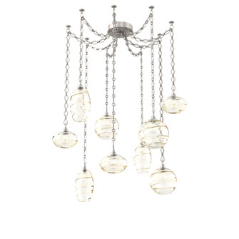 Misto Multi Light Pendant Multi Port Canopy Beige Silver (1289|SNB0048-09-BS-OA-CH1-E2)