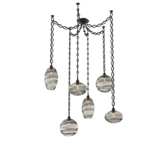 Misto Round 6pc Swag Multi-Pendant Chain (1289|SNB0048-06-MB-OS-CH2-E2)
