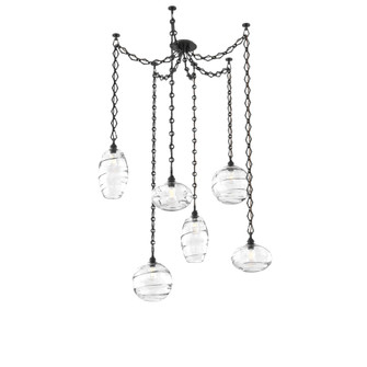 Misto Round 6pc Swag Multi-Pendant Chain (1289|SNB0048-06-MB-OC-CH1-E2)