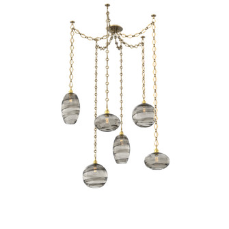 Misto Round 6pc Swag Multi-Pendant Chain (1289|SNB0048-06-GB-OS-CH1-E2)