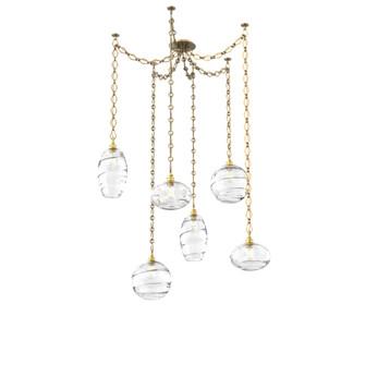 Misto Round 6pc Swag Multi-Pendant Chain (1289|SNB0048-06-GB-OC-CH1-E2)