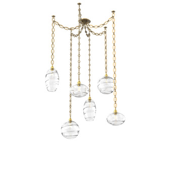 Misto Round 6pc Swag Multi-Pendant Chain (1289|SNB0048-06-GB-OC-CH2-E2)