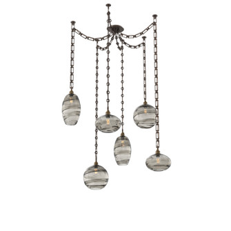 Misto Multi Light Pendant Multi Port Canopy Flat Bronze (1289|SNB0048-06-FB-OS-CH3-E2)