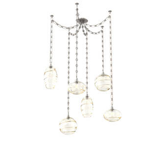 Misto Multi Light Pendant Multi Port Canopy Beige Silver (1289|SNB0048-06-BS-OA-CH3-E2)