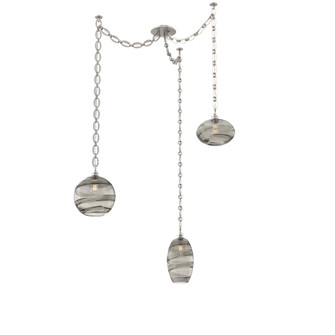 Misto Round 3pc Swag Multi-Pendant Chain (1289|SNB0048-03-BS-OS-CH2-E2)