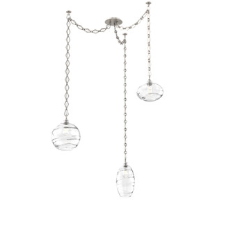 Misto Round 3pc Swag Multi-Pendant Chain (1289|SNB0048-03-BS-OC-CH1-E2)