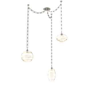 Misto Multi Light Pendant Multi Port Canopy Beige Silver (1289|SNB0048-03-BS-OA-CH3-E2)