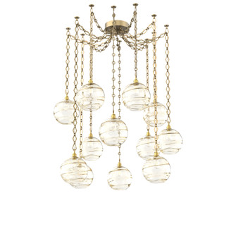 Terra Round 12pc Swag Multi-Pendant Chain (1289|SNB0047-12-GB-OA-CH1-E2)