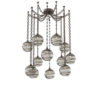 Terra Round 12pc Swag Multi-Pendant Chain (1289|SNB0047-12-FB-OS-CH2-E2)