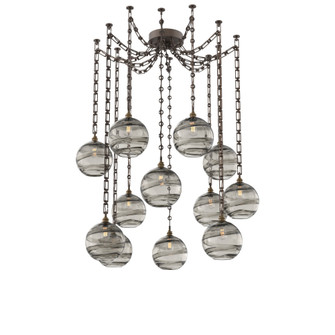 Terra Round 12pc Swag Multi-Pendant Chain (1289|SNB0047-12-FB-OS-CH3-E2)