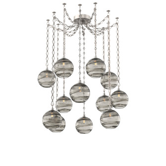 Terra Multi Light Pendant Multi Port Canopy Beige Silver (1289|SNB0047-12-BS-OS-CH1-E2)