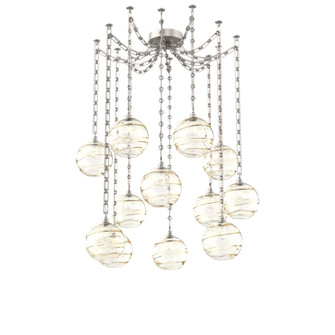 Terra Round 12pc Swag Multi-Pendant Chain (1289|SNB0047-12-BS-OA-CH3-E2)