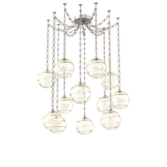 Terra Multi Light Pendant Multi Port Canopy Beige Silver (1289|SNB0047-12-BS-OA-CH1-E2)