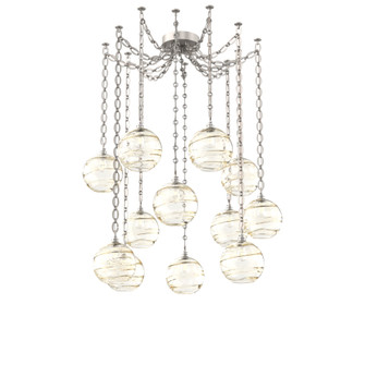 Terra Round 12pc Swag Multi-Pendant Chain (1289|SNB0047-12-BS-OA-CH2-E2)