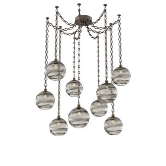 Terra Multi Light Pendant Multi Port Canopy Flat Bronze (1289|SNB0047-09-FB-OS-CH1-E2)