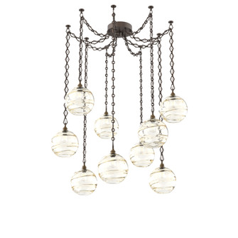 Terra Multi Light Pendant Multi Port Canopy Flat Bronze (1289|SNB0047-09-FB-OA-CH1-E2)