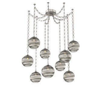 Terra Multi Light Pendant Multi Port Canopy Beige Silver (1289|SNB0047-09-BS-OS-CH2-E2)