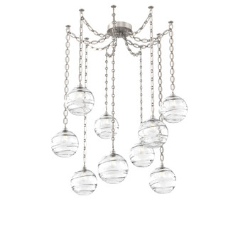 Terra Multi Light Pendant Multi Port Canopy Beige Silver (1289|SNB0047-09-BS-OC-CH2-E2)