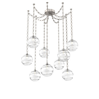 Terra Multi Light Pendant Multi Port Canopy Beige Silver (1289|SNB0047-09-BS-OC-CH1-E2)