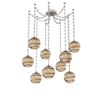 Terra Multi Light Pendant Multi Port Canopy Beige Silver (1289|SNB0047-09-BS-OB-CH3-E2)